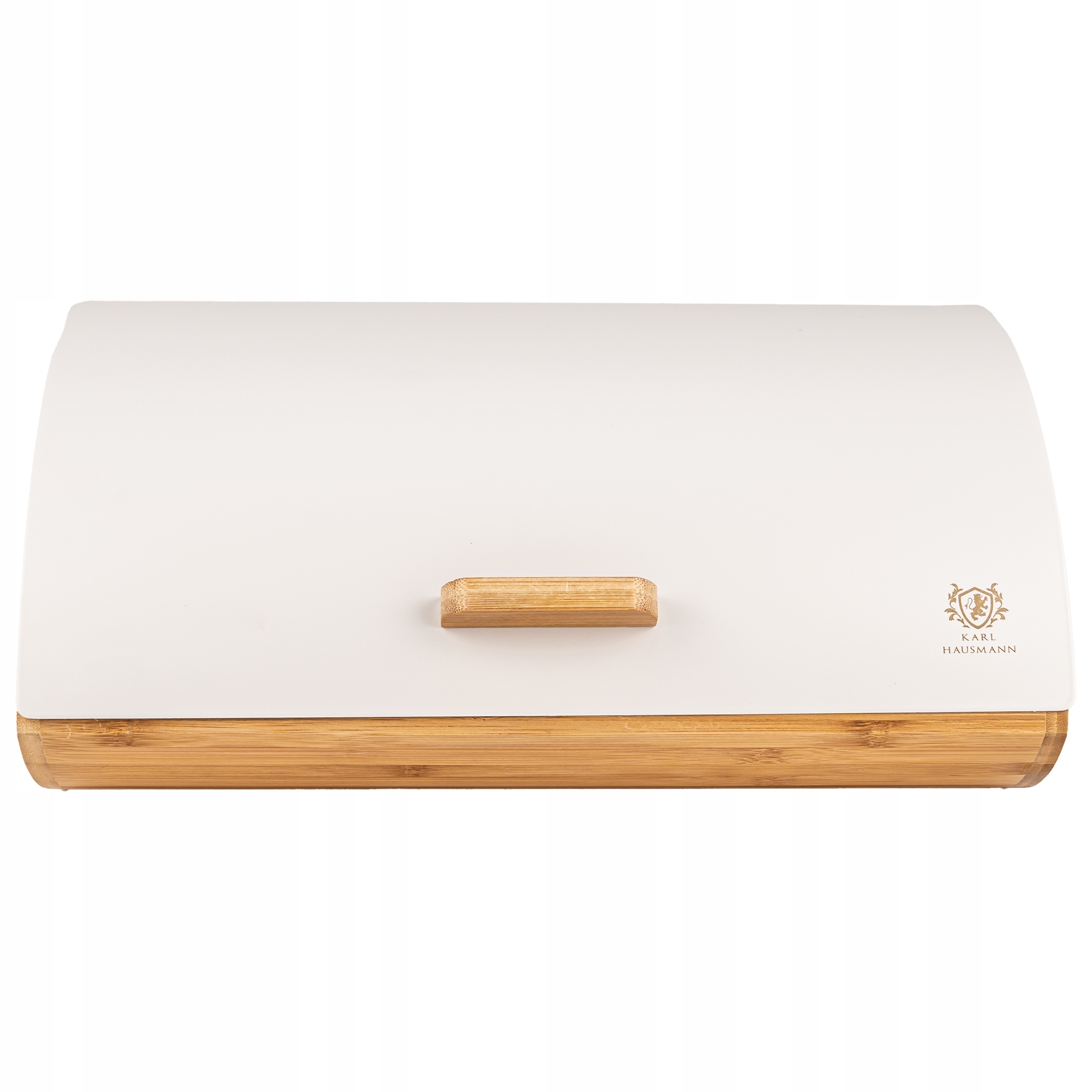 CHLEBAK BIAŁY POJEMNNIK NA PIECZYWO DREWNO BAMBUSOWE POJEMNIK NA CHLEB STAL Linia Alaska