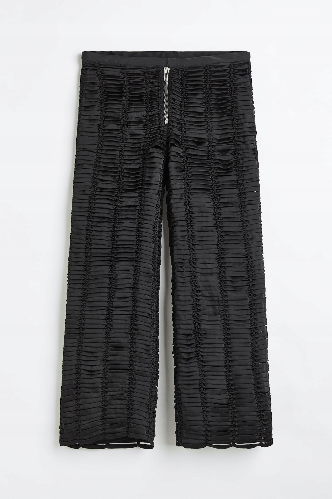 H&m 50, saténové kalhoty, design typu mataverse, premium