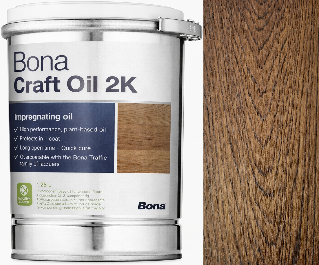 Bona Craft Oil 2K Clay Hlina 1,25L olej na drevo a parkety