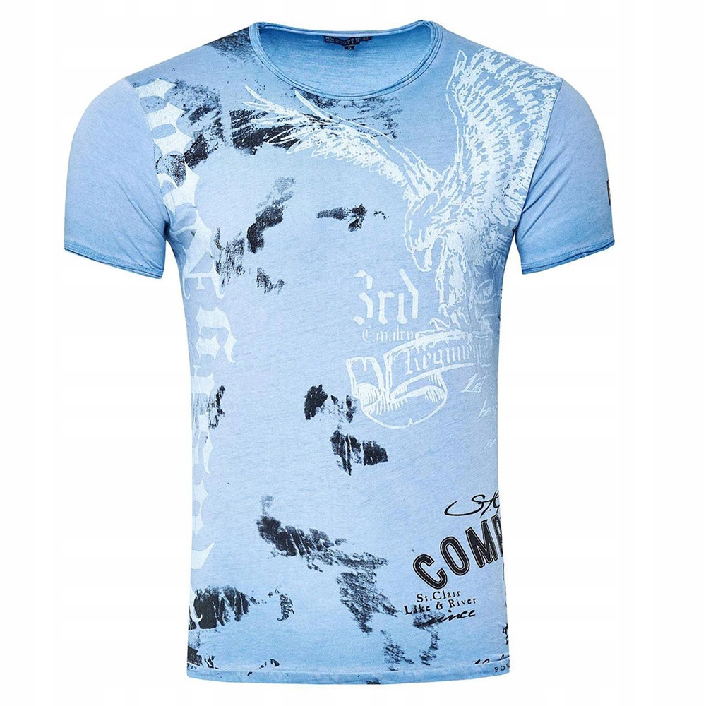 Rusty Neal tričko pánské 15235 regular fit L světle modrá