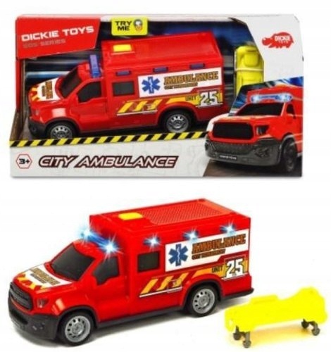 KARETKA POGOTOWIA AMBULANS NOSZE ŚWIATŁO DŹWIĘK