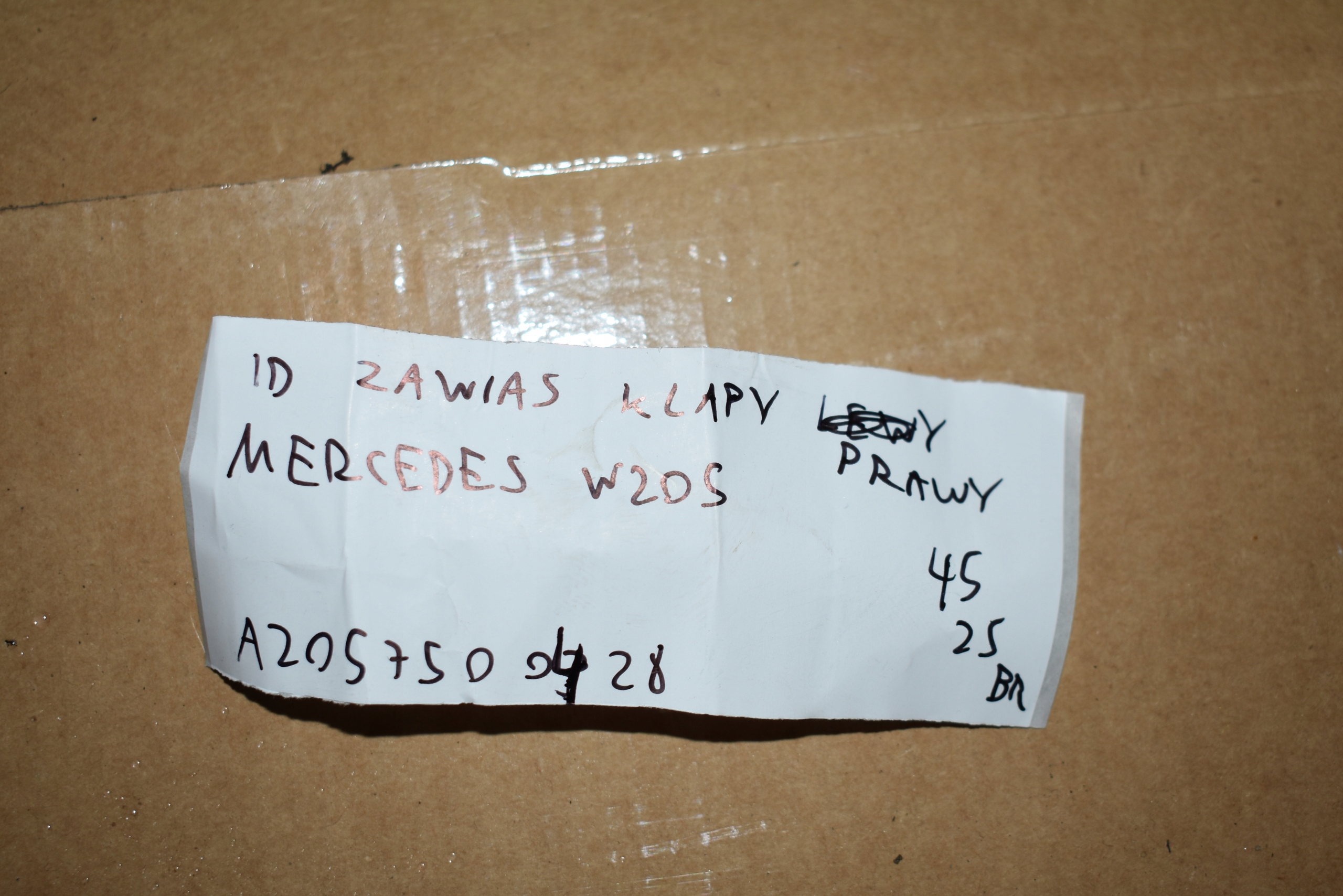 IDEALNY hinge bonnet right MERCEDES W205 1