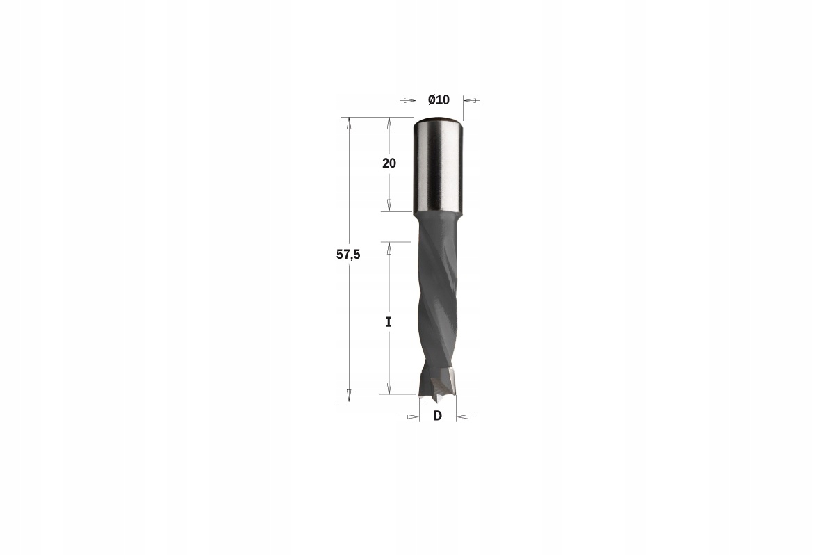 Cmt 308.120.11 Vrták Hw Np D=12 I=30 L=57,5 S=10x20 Rh