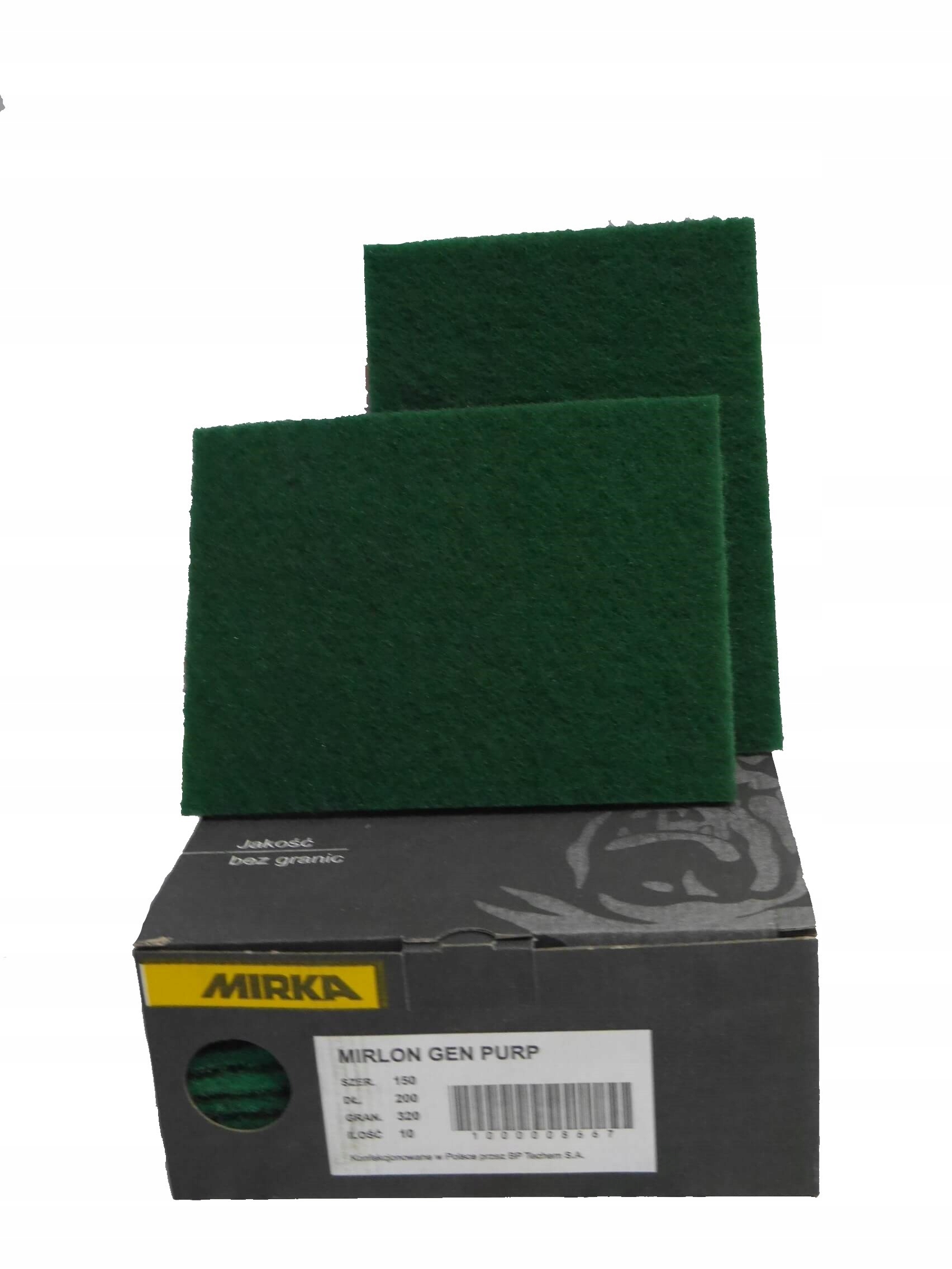 MIRKA MIRLON WŁÓKNINA ŚCIERNA ARKUSZ ZIELONA GR 320