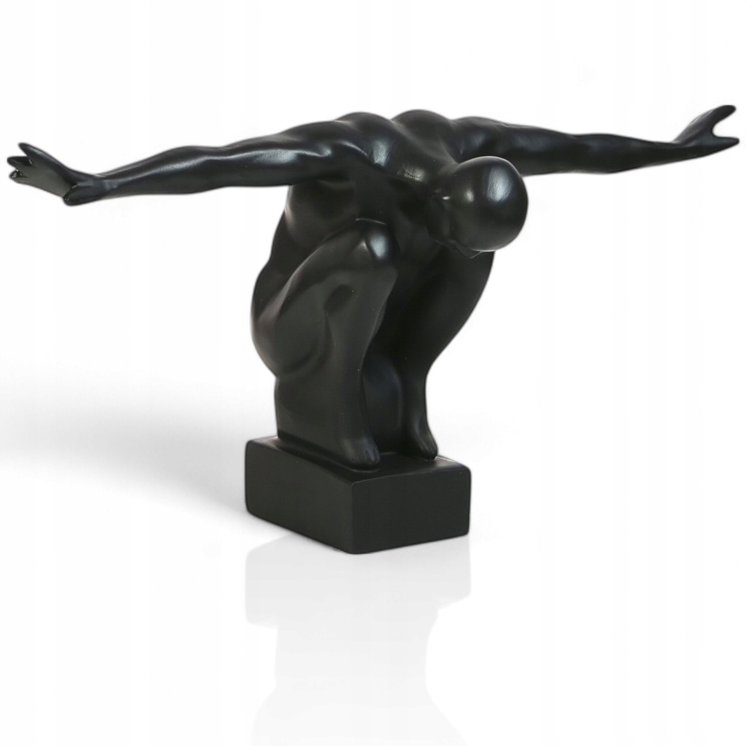 Moderní dekorativní figurka Černá Ozdobná Rozvinutí Křídla Motivační