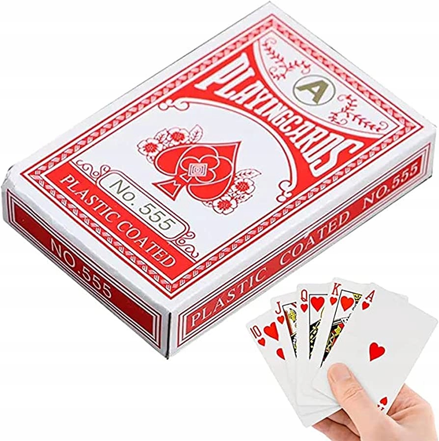 KARTY DO GRY W POKERA TALIA 54 POWLEKANA PLASTIK