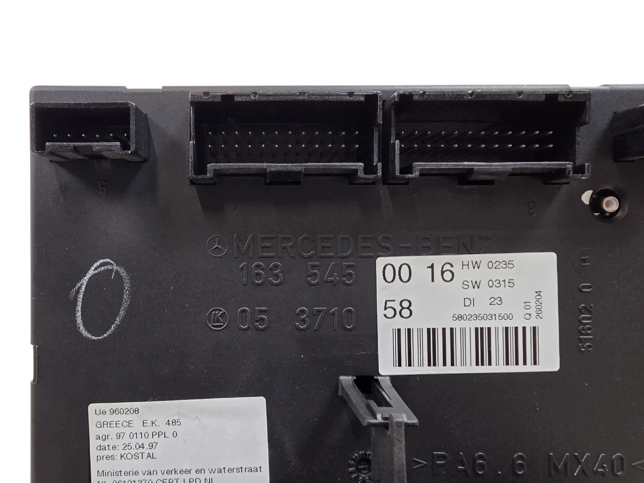 MERCEDES ML W163 Module fusibles Module SAM ORG. 1635450016