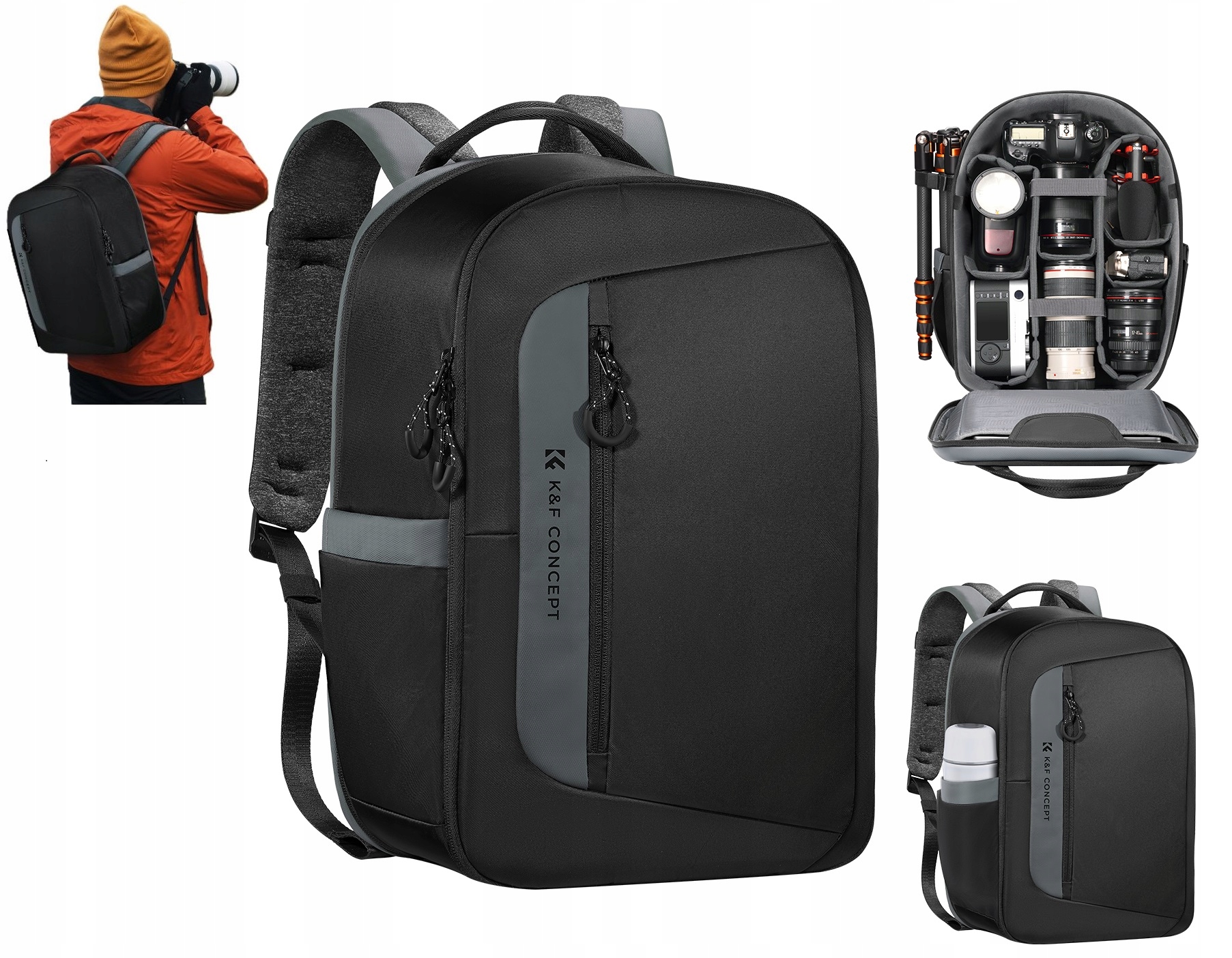 Batoh na fotoaparát Zrcadlovka Dslr Kameru Drona K&f 22L