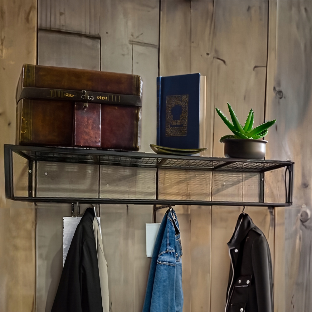 PÓŁKA ŚCIENNA WISZĄCA WIESZAK METALOWA LOFT NA ŚCIANĘ 80CM INDUSTRIALNA Kod producenta KOLONY