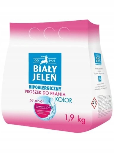 Levně 2x Biały Jeleń Hypoalergenní prášek Barva 1,9 kg