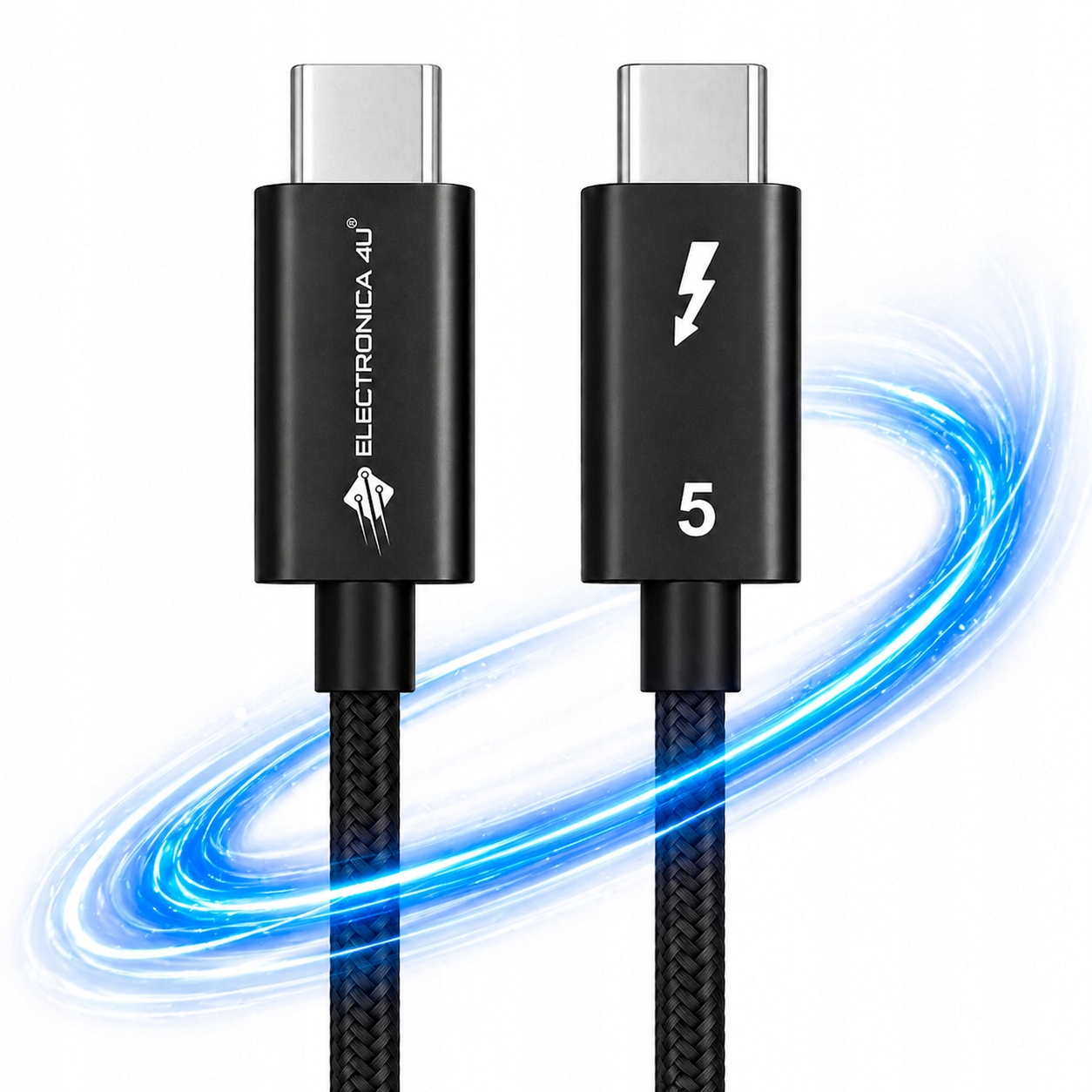 Rychlý přenosový kabel Thunderbolt 5 E-marker 80 Gb/s Usb 240W 2 m