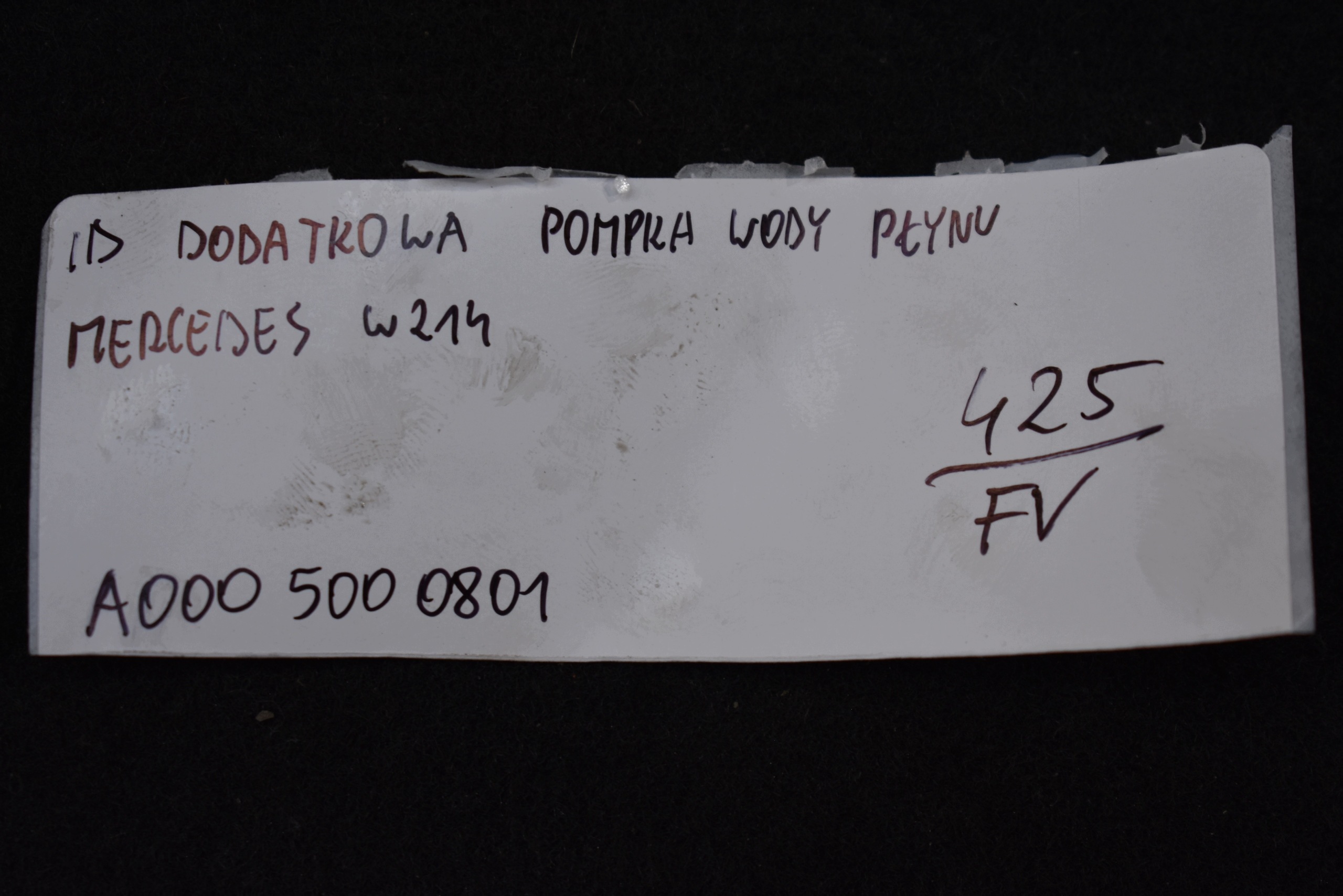 savršeno stanje dodatna pumpa vode MERCEDES W214 1