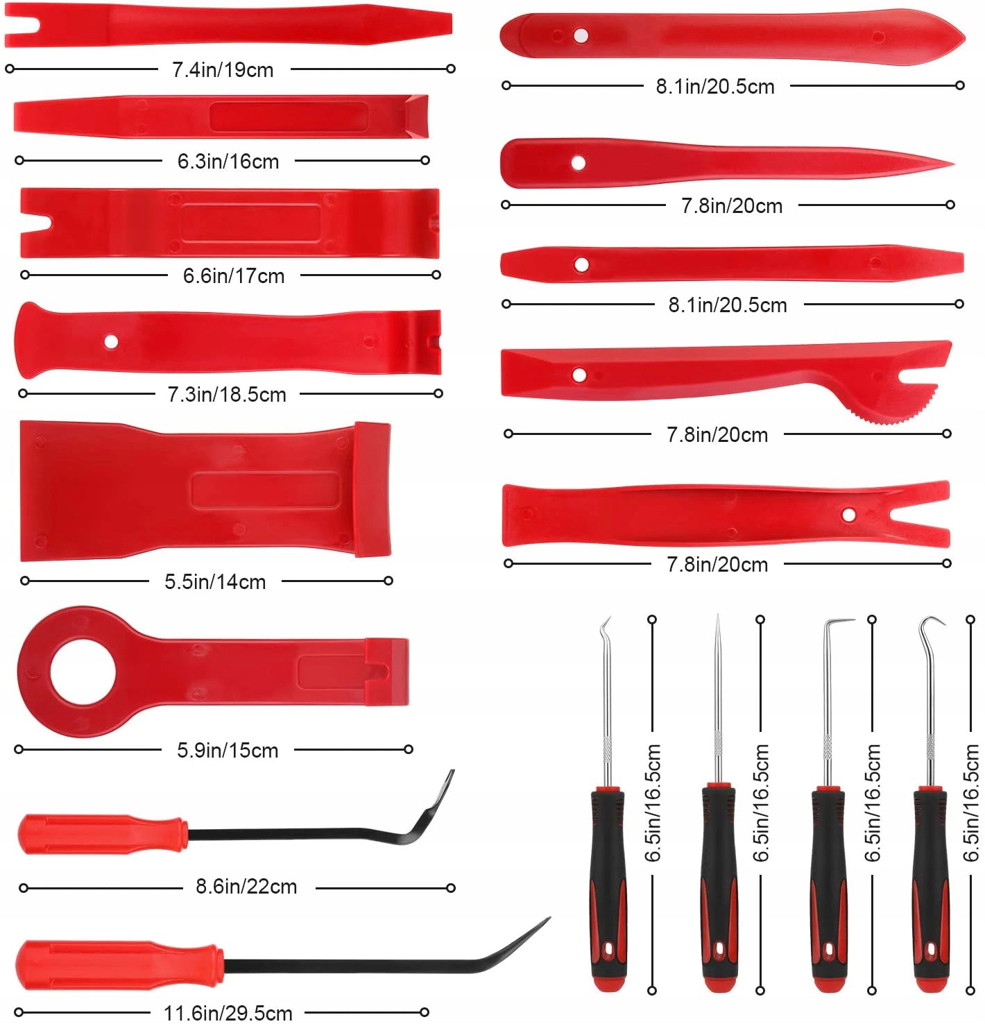 ZESTAW NARZEDZI DZWIGNIE DO DEMONTAZU TAPICERKI Producent code MIT P03