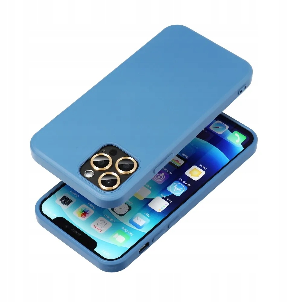 Futerał Silicone do Iphone 12 12 Pro niebieski