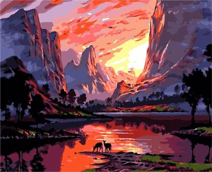 Malování podle čísel Savana 40x50cm /ArtiFly