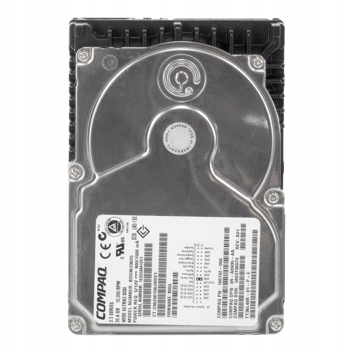 Compaq 180732-006 36,4 Gb 10K 4MB Scsi U160 3,5'' BD03673625