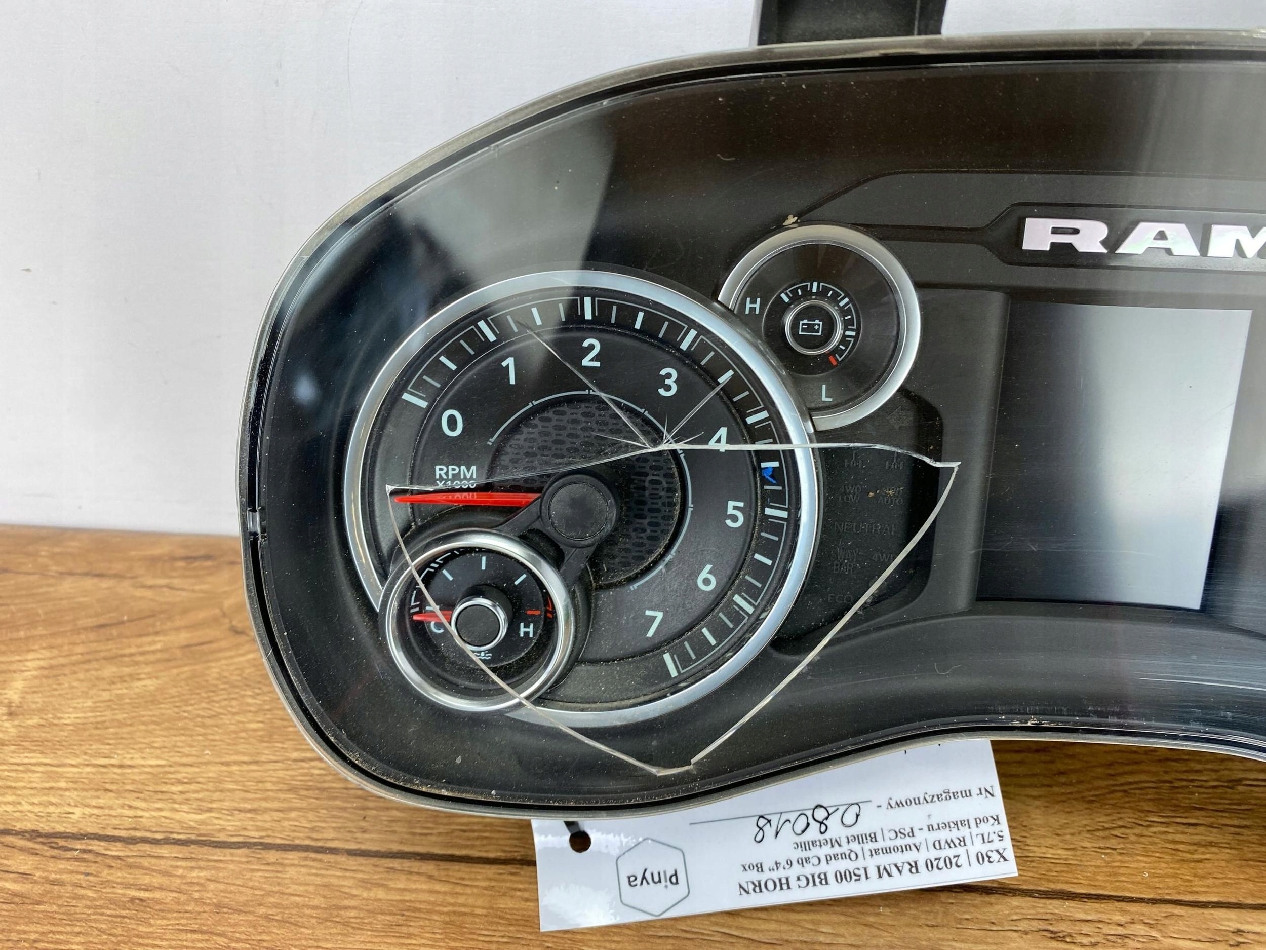 dials clock Dodge Ram 1500 2019+ USA