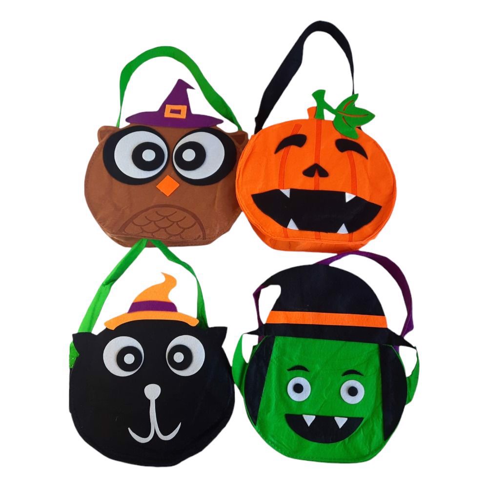 Torba Na Cukierki Halloween Dynia Kot 4 Szt. EAN (GTIN) 5906170035963