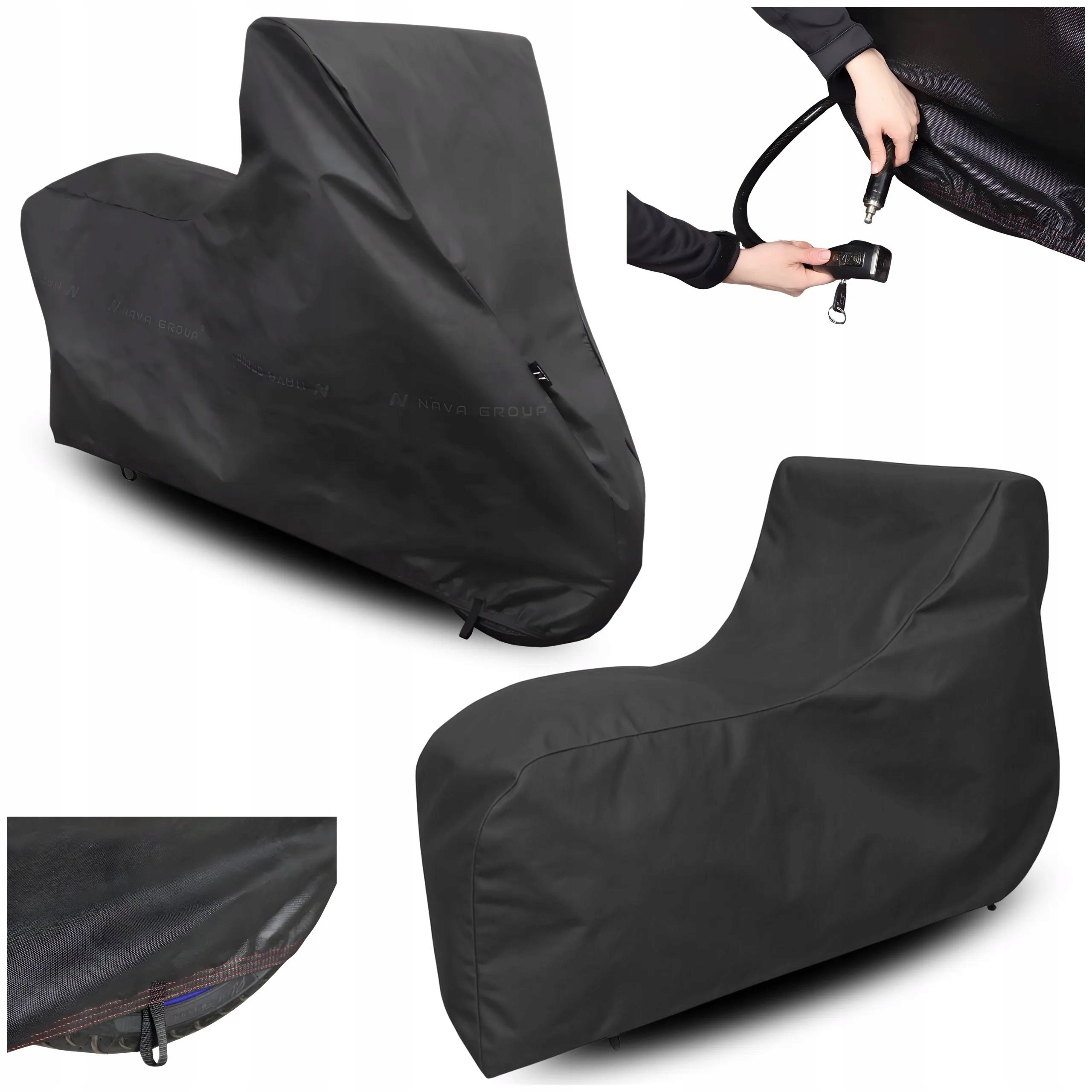 Obal na motocykl L 220x125 Plachta Motor Stahovák Uv ochrana