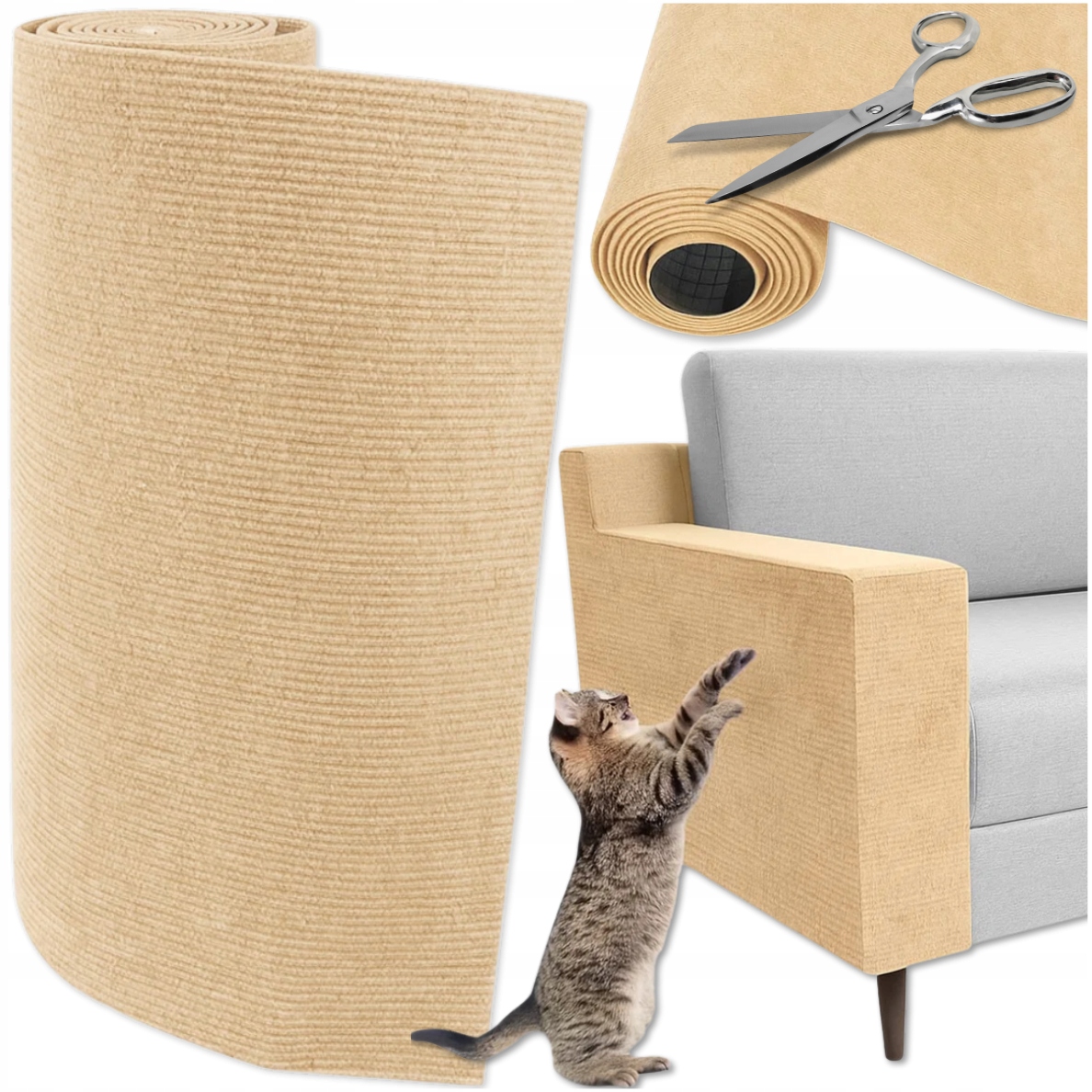 Levně Škrabací Podložka Pro Kočky Samolepicí Ochrana Na Nábytek A Stěnu 40X100 XXL