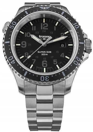 Pánské Hodinky Traser TS-109378 P67 Diver Na Náramku 46mm Pásek