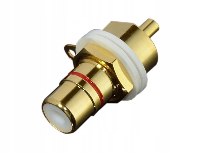 Rca zásuvky Tajwan Medený pin CuTe teflón Auden A3 Cinch 10 ks