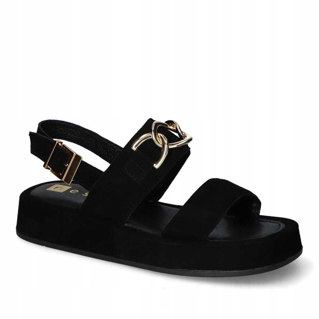 Sandály Nessi 22197 Černá 19 semiš 38