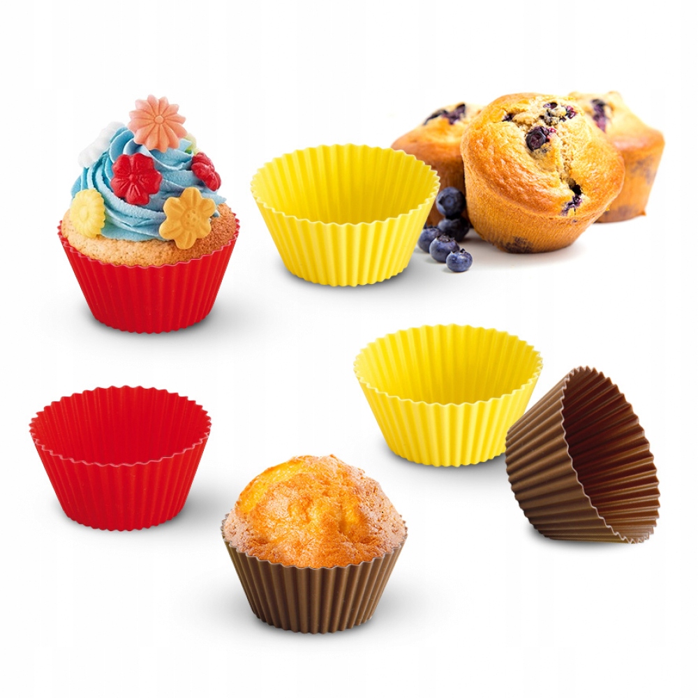 

Foremki Do Muffinek babeczek silikonowe 6 szt.