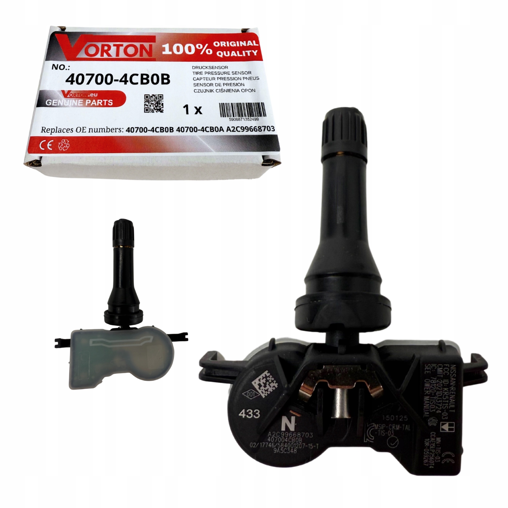 Snímač Tlaku Pneumatik Tpms Nissan Micra K14 Pulsar Qashqai J11 X-trail T32