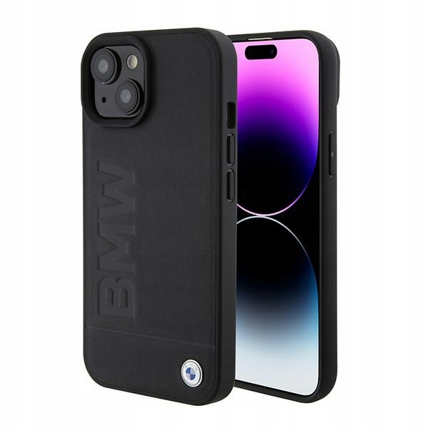 Bmw BMHMP15SSLLBK Kryt na iPhone 15 14 13 6.1" černý/black s Magsafe, tvrdé pouzdro Si