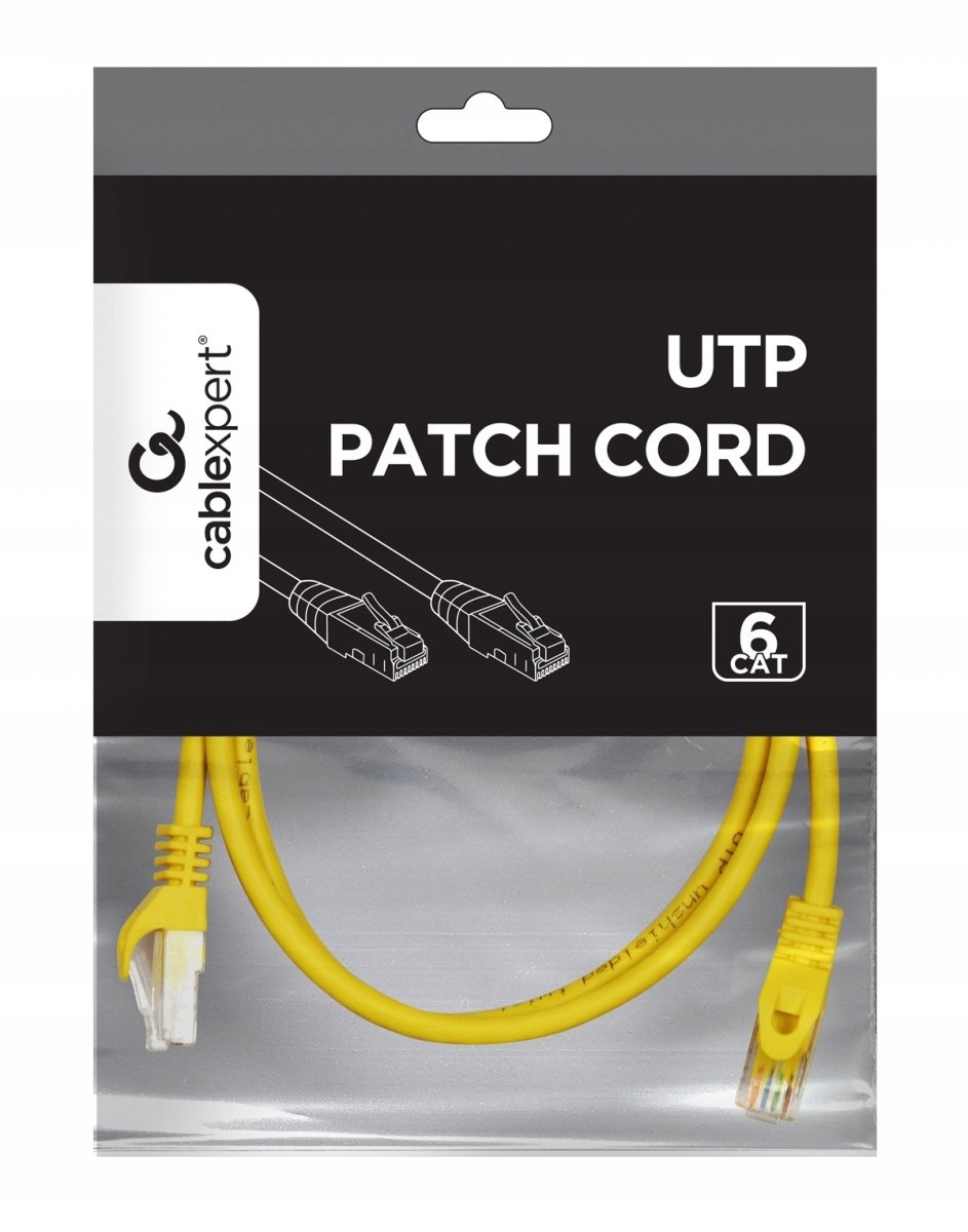 Gembird Patch cord Kat.6 Utp 2m żółty