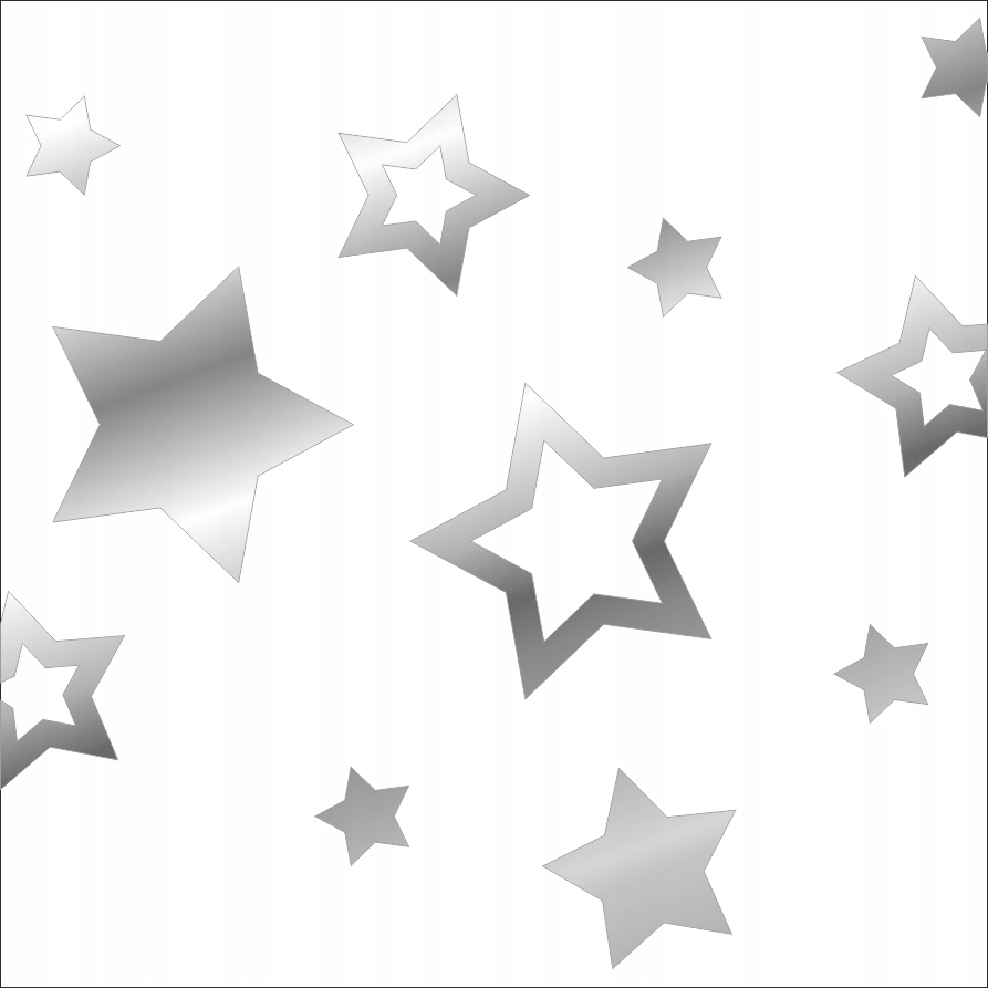 

Naklejki Na Ścianę Lustrzane Gwiazdy Decor Glamour