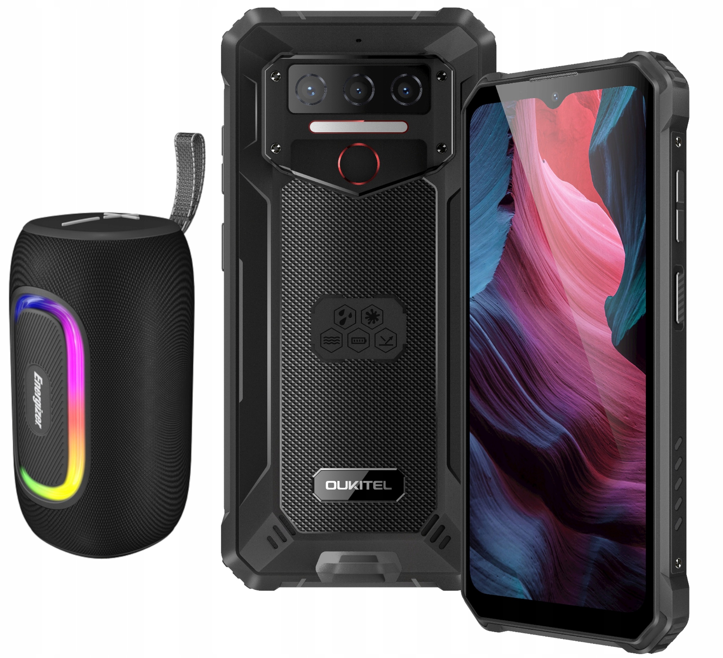 Smartphone Oukitel WP23 Plus 8/256GB 10600MAH Czarny Głośnik