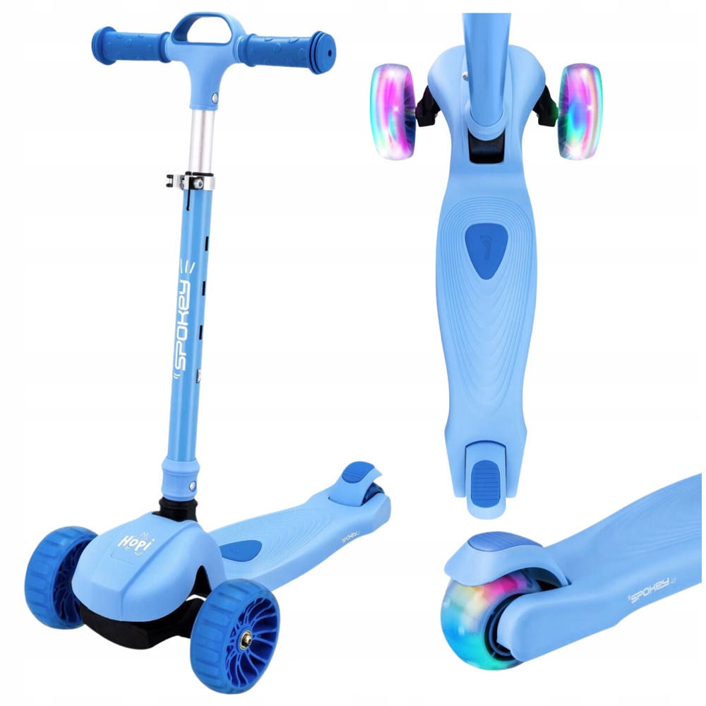 Hulajnoga Trójkołowa Balansowa Składana Regulowana Kółka Led Dla Dziecka