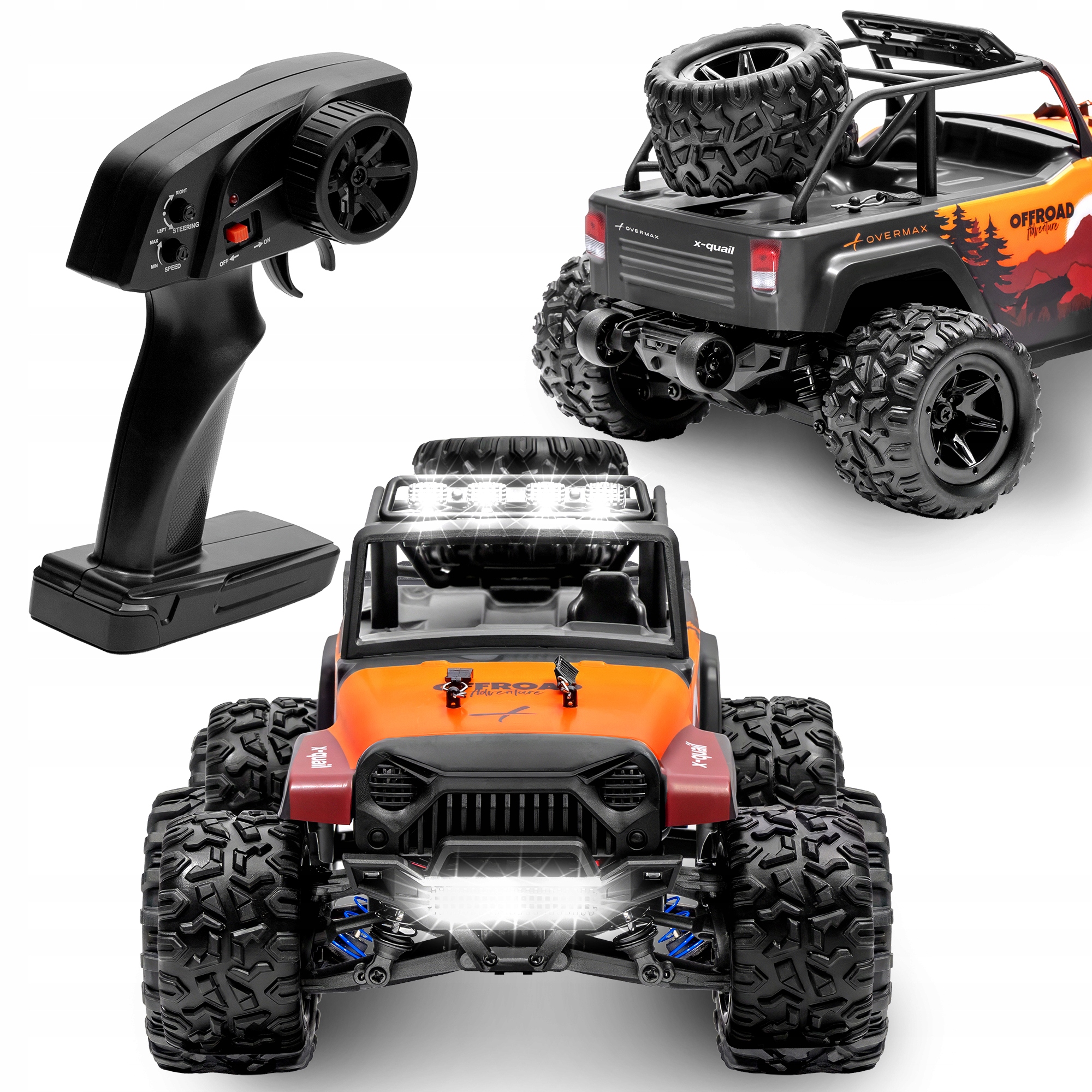 Samochód zdalnie sterowany Terenowy 4x4 auto Rc Crawler pilot wytrzymały