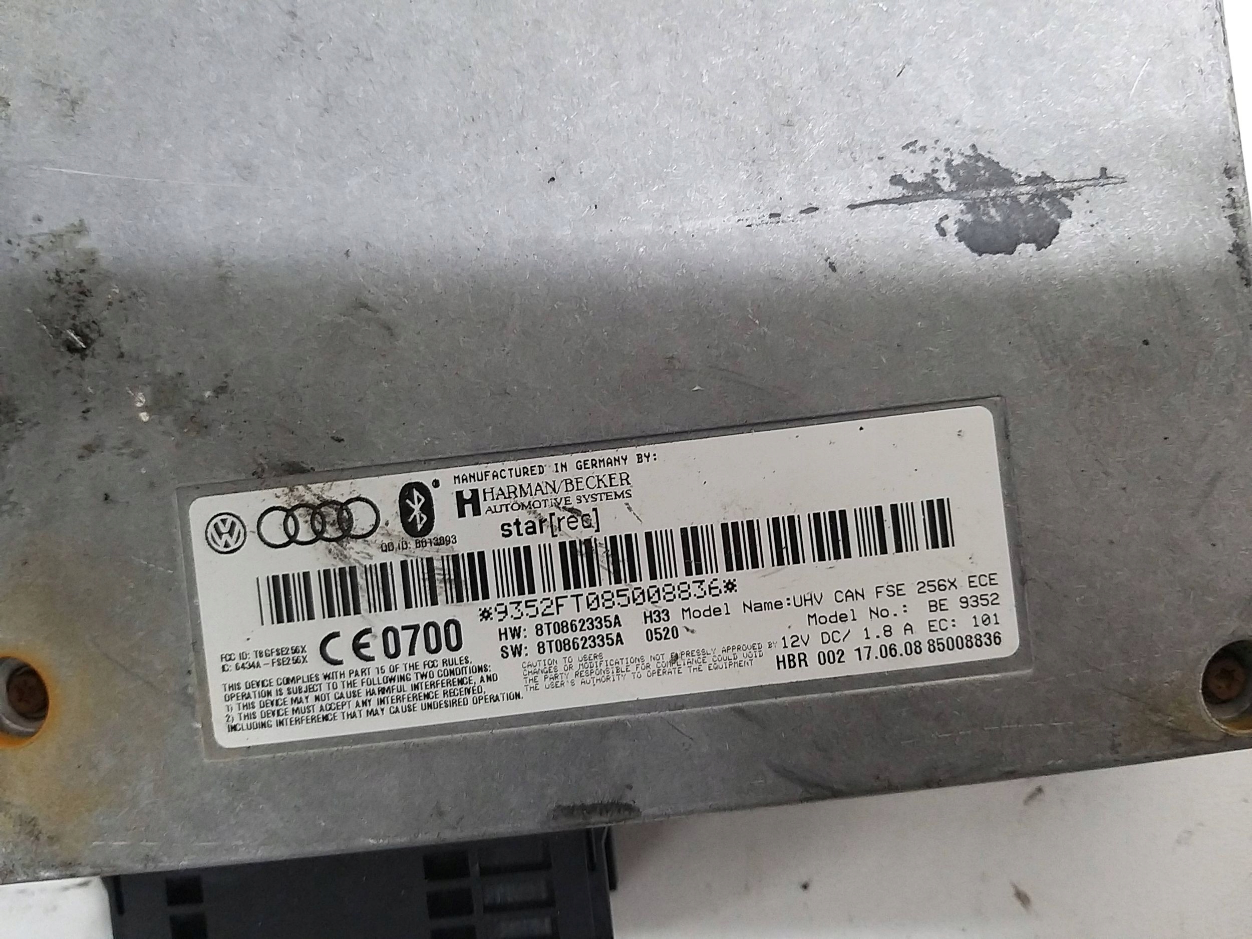 AUDI A4 B8 A5 A6 Q5 modulo Centralina BLUETOOTH 8T0862335A