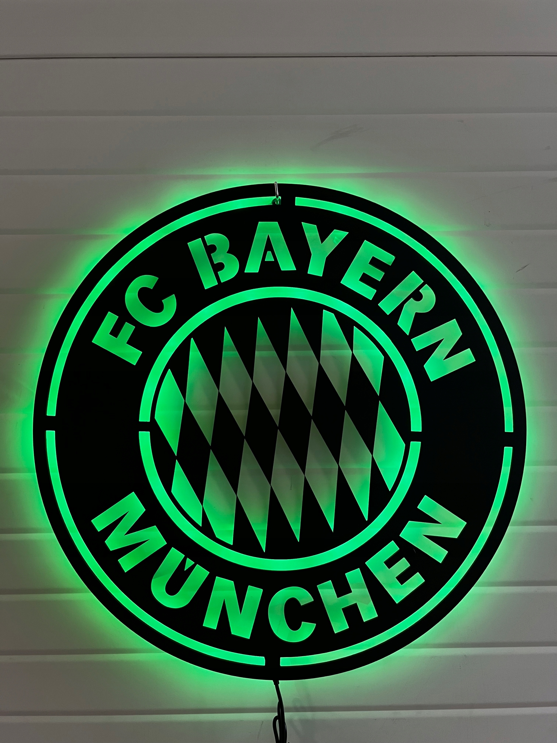 Fc Bayern Monachium XL Led Obraz drewniany Dekoracja 3D