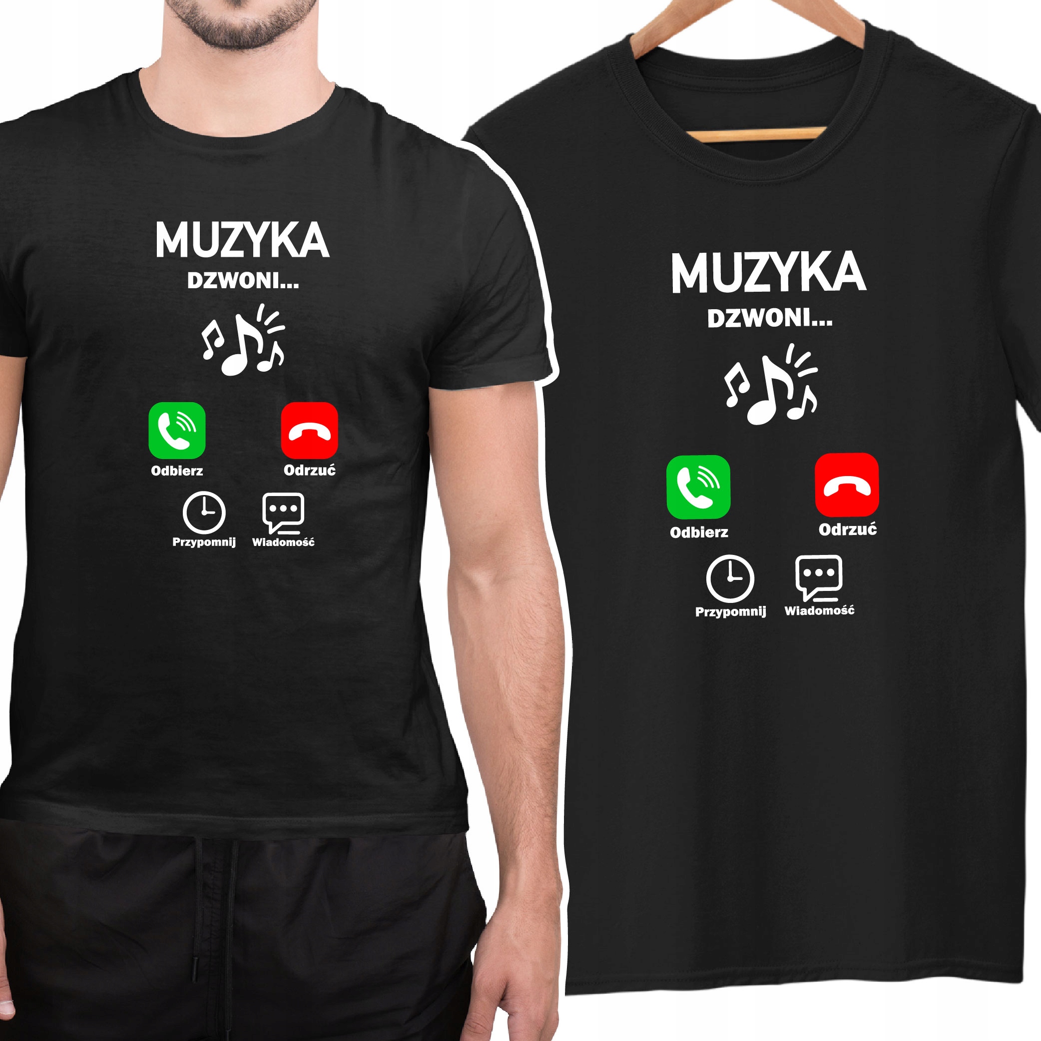 

Koszulka Zabawna Koszulka Muzyka Dzwoni Dj Prezent