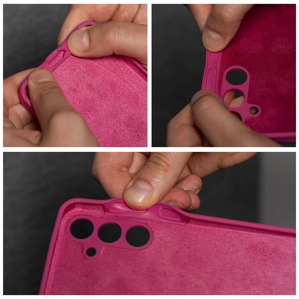 Futerał do Motorola G56 5G Silicone 2mm różowy