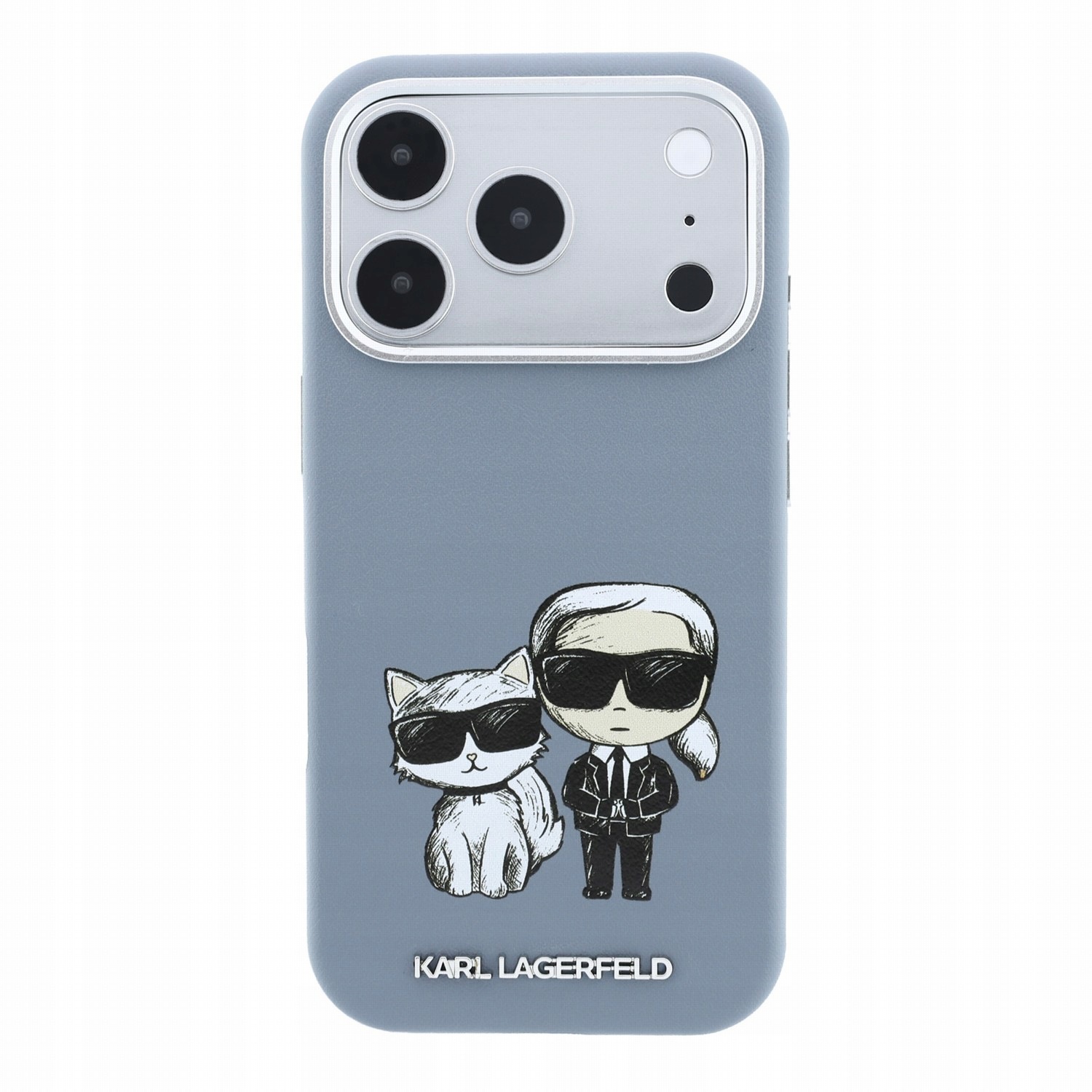 Etui Karl Lagerfeld Pu Semi Wrap Smooth Sketch Do iPhone 18 Pro Niebieskie