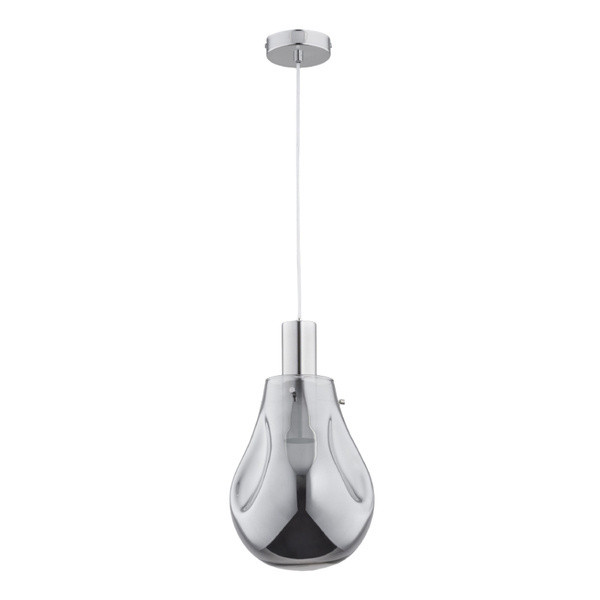 Lampa Alfa Tomber závěsná chrom E27 15W sklo klasická elegance
