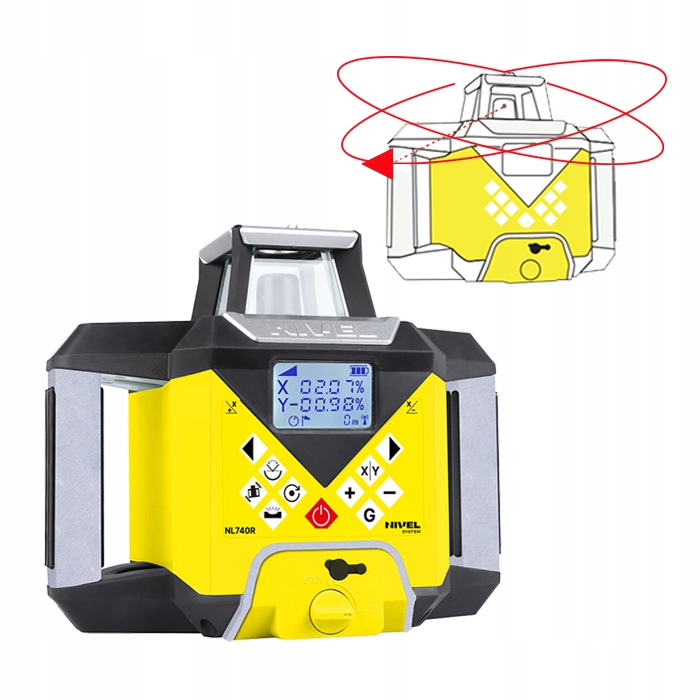 NIVEL SYSTEM NIWELATOR LASEROWY NL740R +SJJ32+LS24 Marka Nivel System