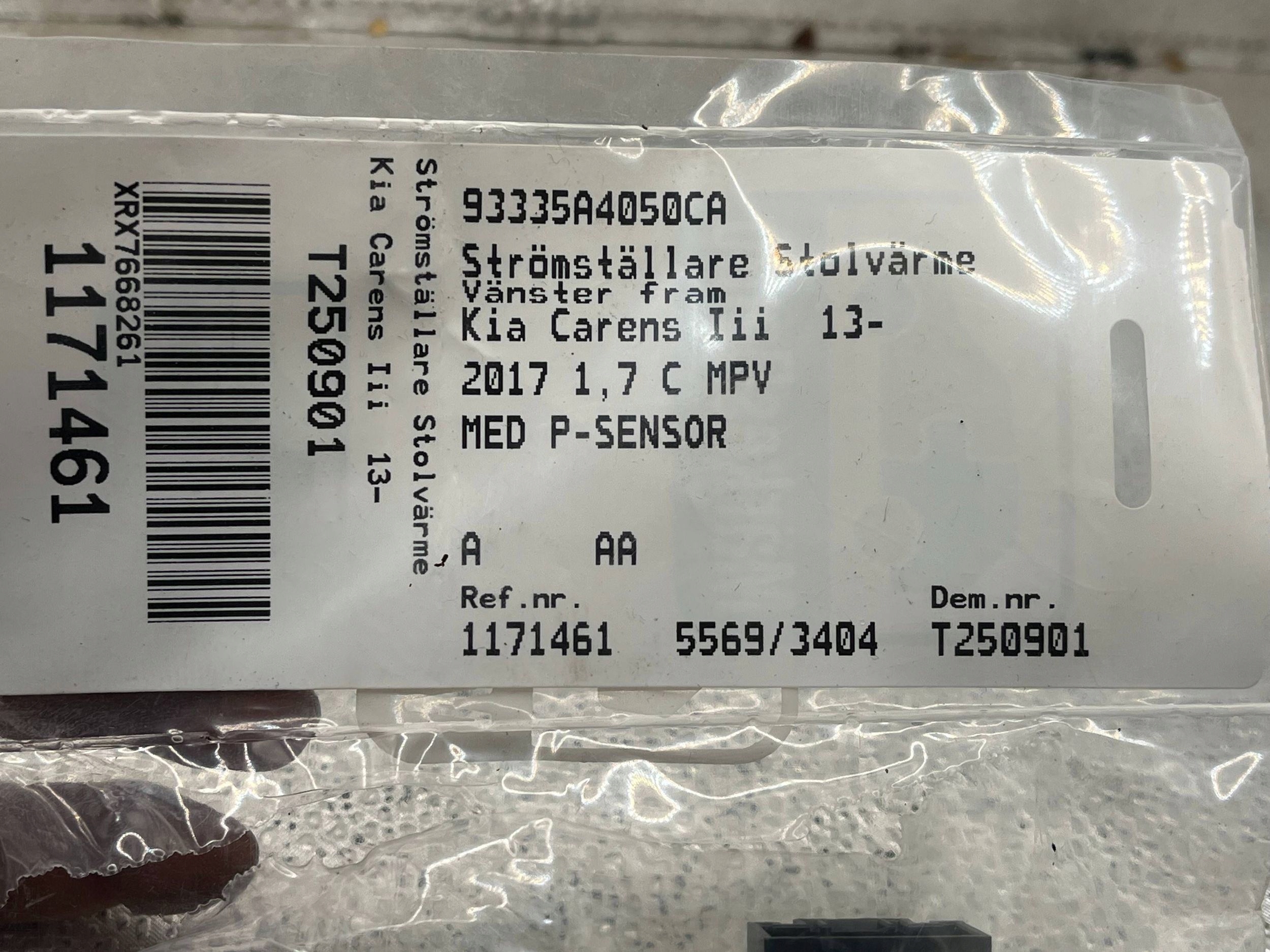 switch WENTYLACJI seat KIA CARENS IV 299120164 switch !J