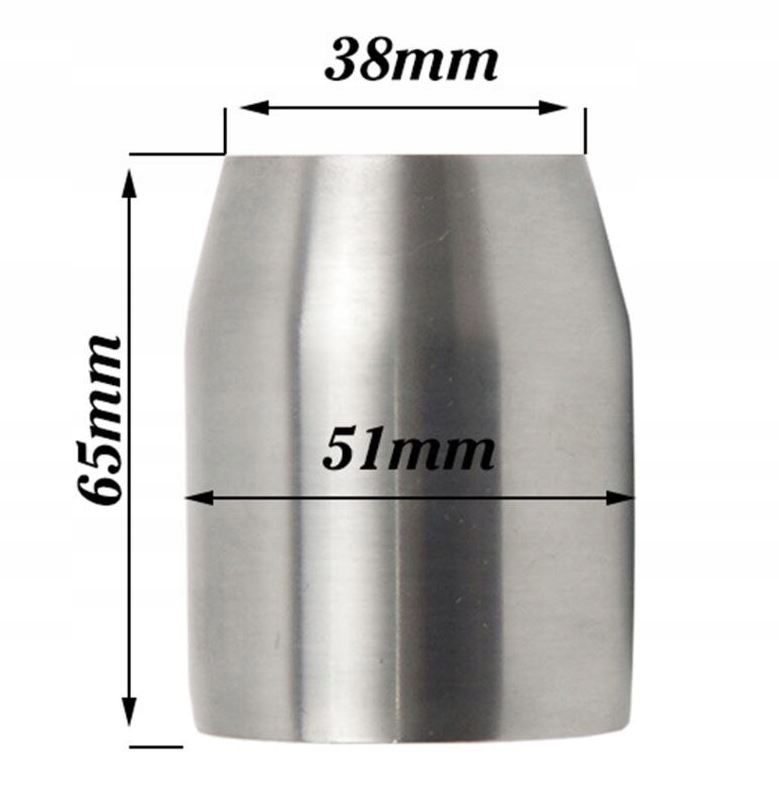 Redukcja 50.8 / 36mm Wydechu Tłumika Custom Prosta Producent inny