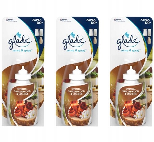 

Glade Sense Spray Drzewo sandałowe i Jaśmin 3x18ml