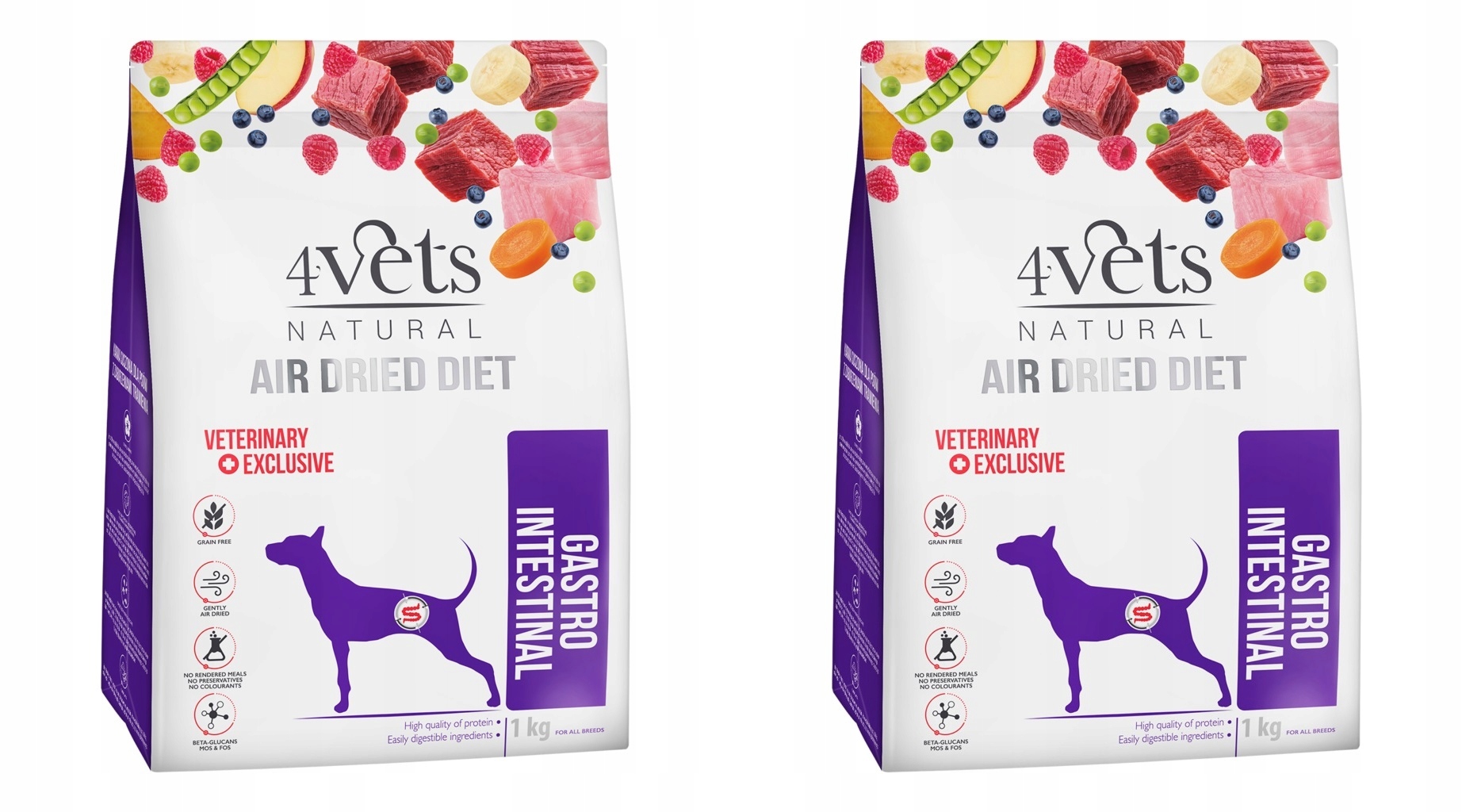 4Vets Natural Dog Gastrointestinal 2 x 1 kg