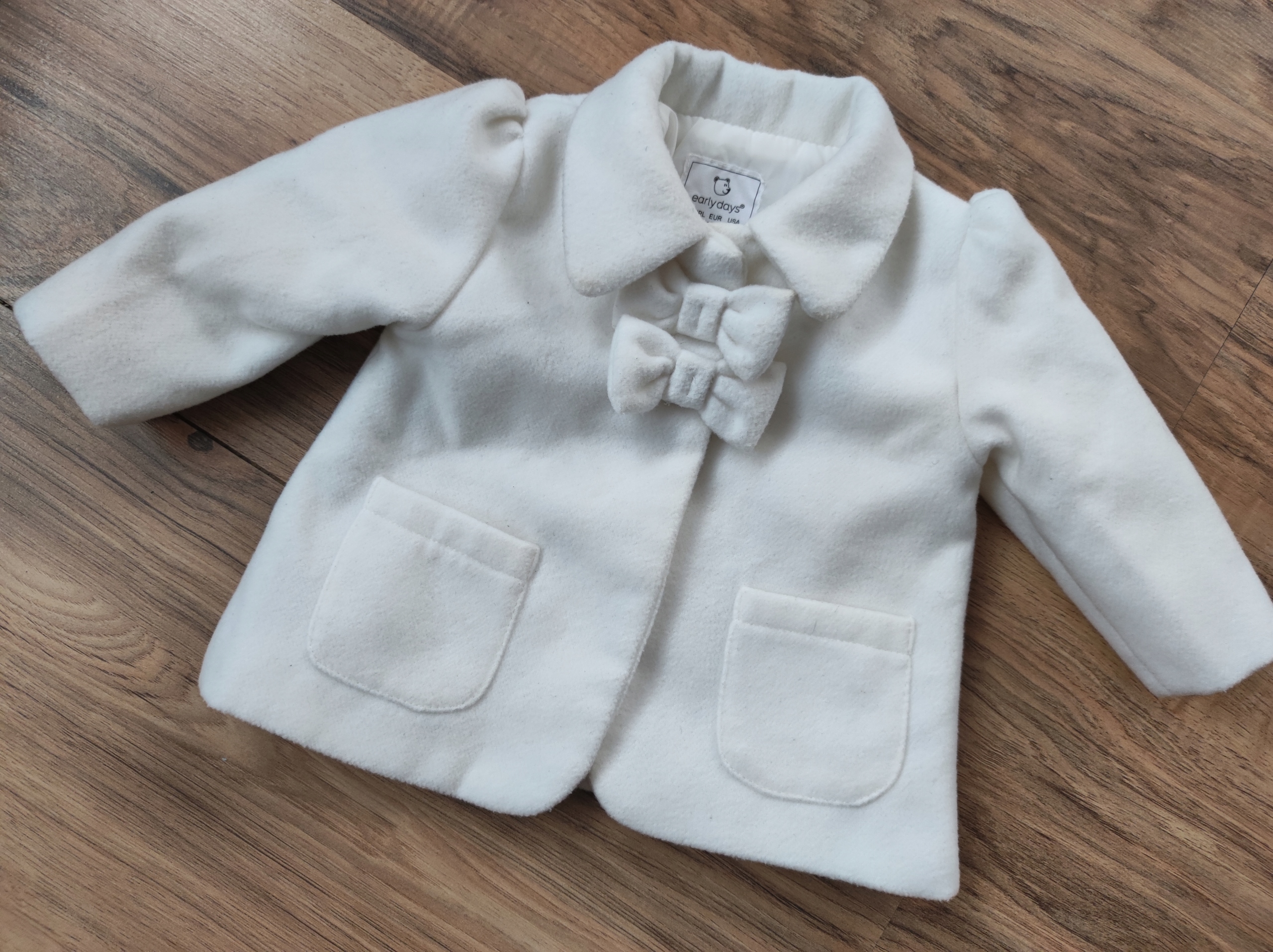 EARLY DAYS ŚLICZNA KURTKA KOKARDKI OKAZJE CHRZEST WIOSNA,JESIEŃ 68 BDB