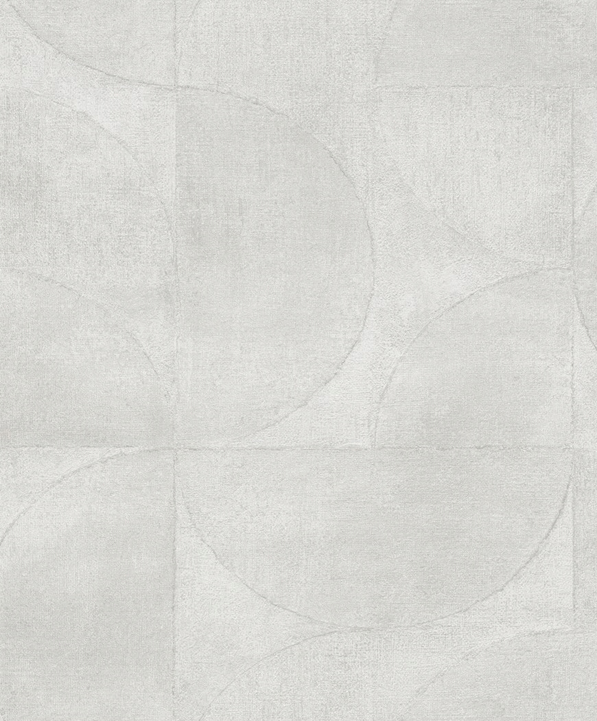 Perlová tapeta s geometrickým vzorem půlkruhu, vinylová na flizelině
