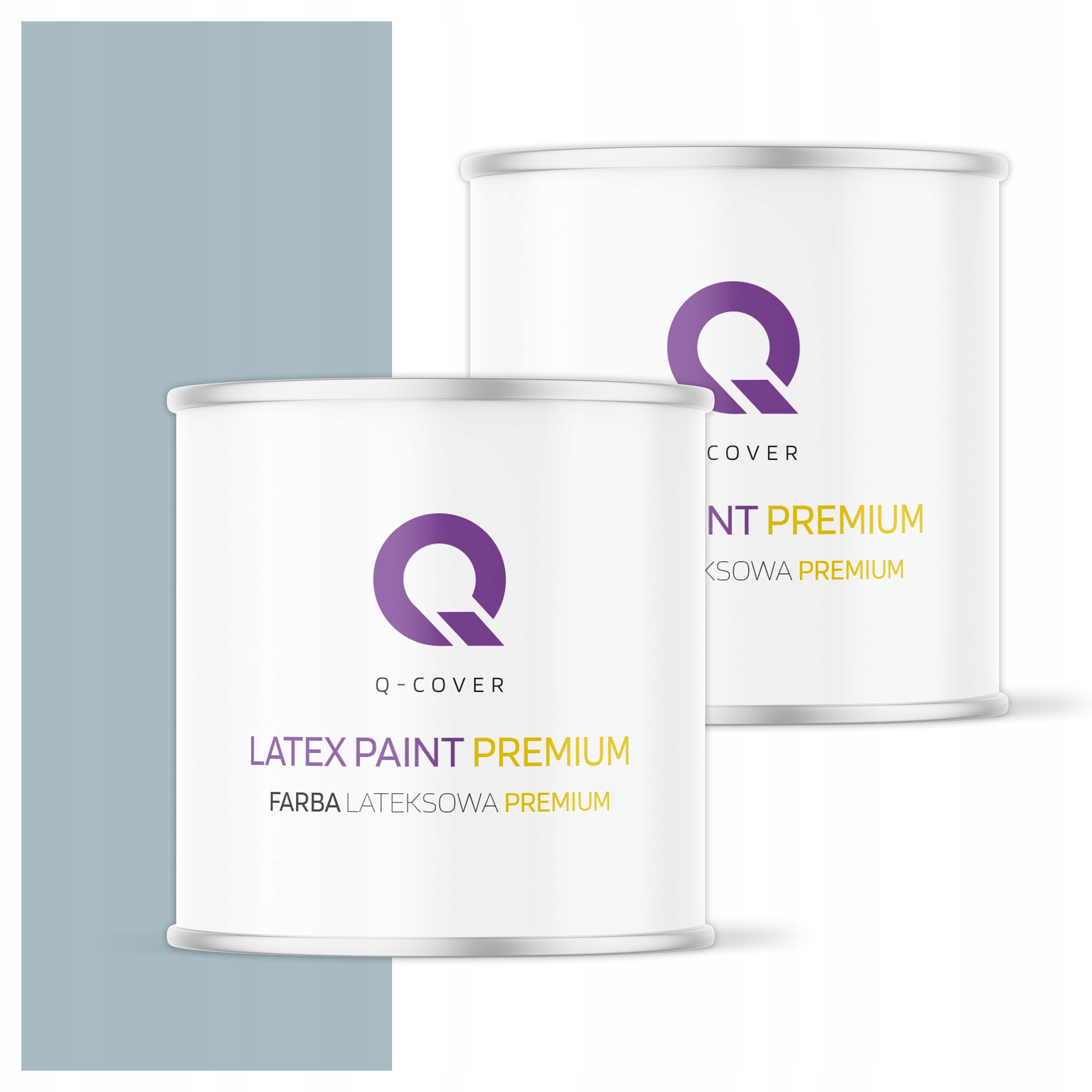 Umývateľná farba na steny stropov 2L Hlboká matná šedá platinová