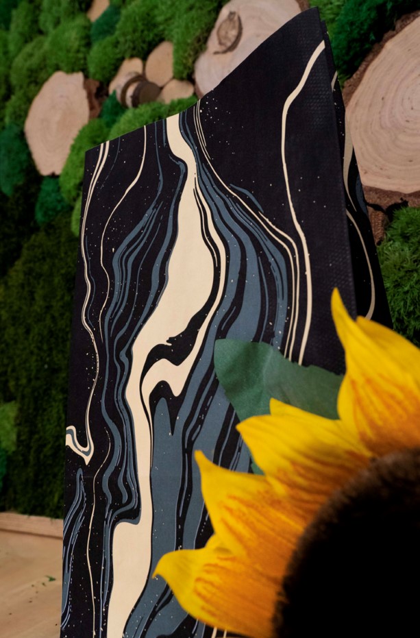 Torby papierowe klockowe MARMUR wzór EKO 10sz Wysokość produktu 27 cm